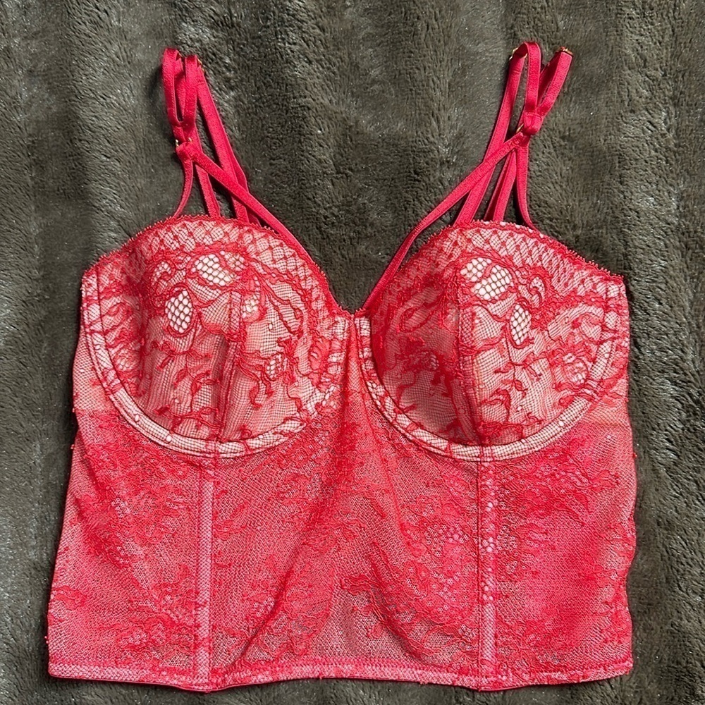 VICTORIAS SECRET Very Sexy Ballonet Red Sz 32D